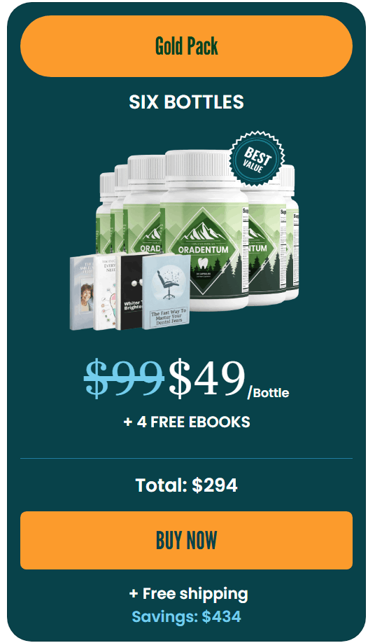 Buy Oradentum 6 Bottles